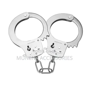 Bondage Cuffs za Metallic na Safety Key