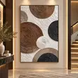 Modern 3D Textured Abstract Canvas Art (100x140cm) - 2