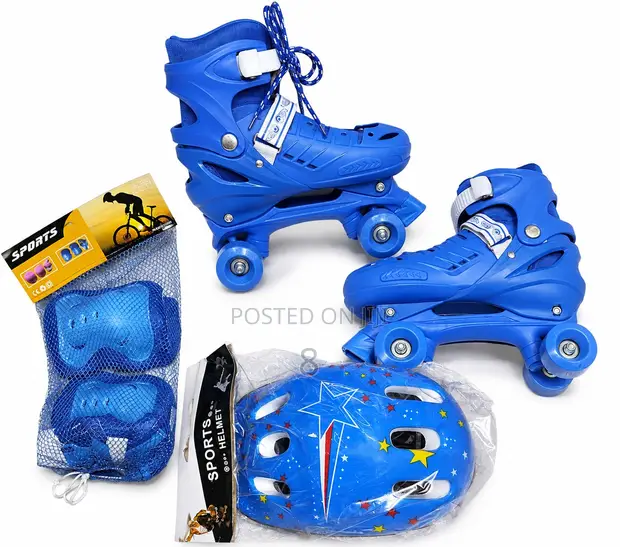 Kids Quad Skate Shoe - Blue - 1
