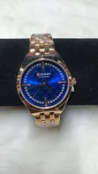 Curren Blanche Gold and Blue Watch - 2