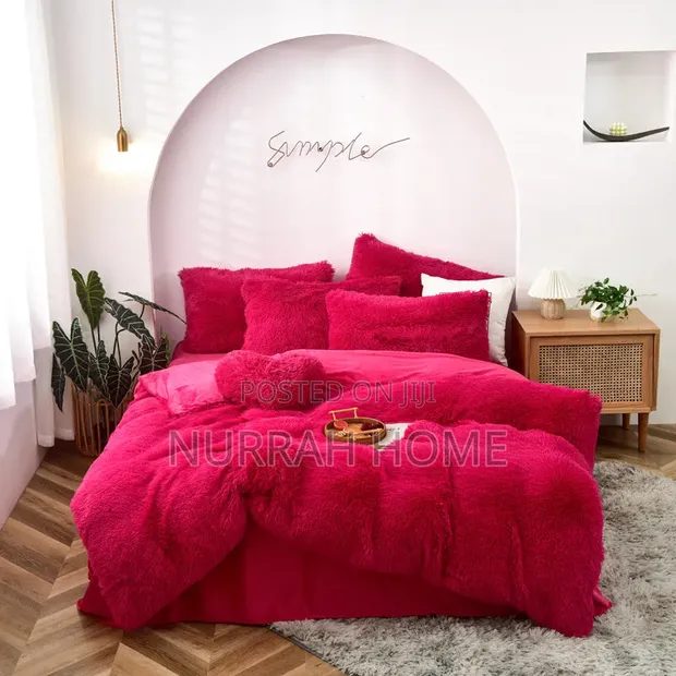 6pc Velvet Plush Duvet Set - Brand New - 1