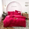 6pc Velvet Plush Duvet Set - Brand New - 1