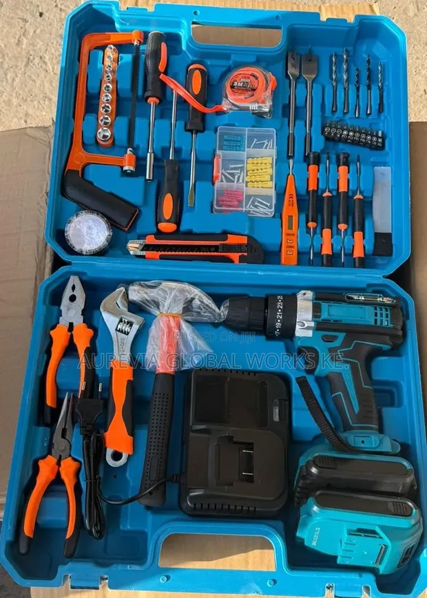 General Hand Tool Set with Power Tools - 1