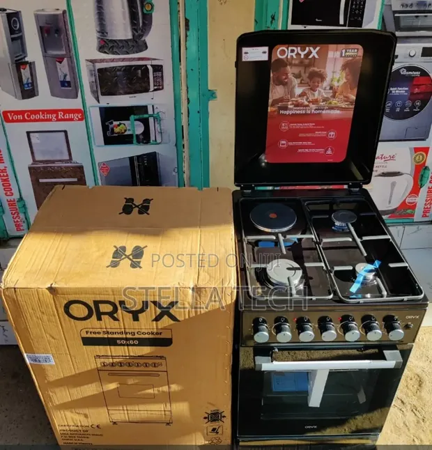 Oryx Standing Cooker 50x60 3 Gas 1 Electric with Electric Oven - 1