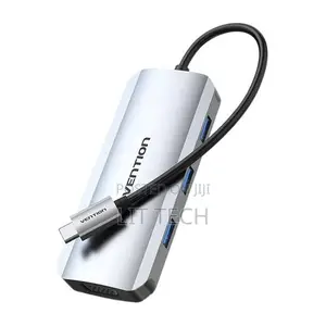 Vention 4-in-1 USB-C Hub: HDMI, VGA, USB 3.0, PD Charging