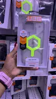 UAG Pathfinder Clear Case for Samsung Galaxy S23 Ultra (Neon Green) - 2