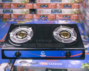 Eurochef Cooker ya Gesi ya Burner 2 ya Stainless Steel
