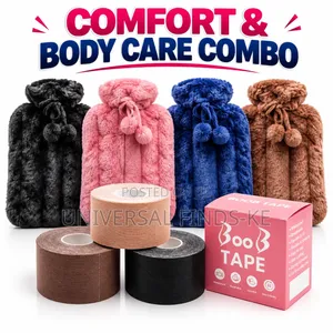 2-in-1 Hot Water Bottle & Boobie Tape Combo
