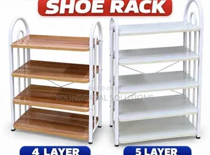 5-Layer Pure Wooden Shoe Rack