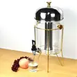 8L Golden Metal Frame Juice Dispenser na Stainless Steel Ice Tube - 1