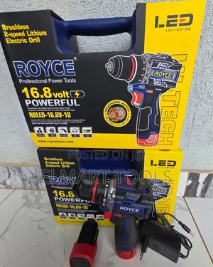 Royce 16.8V Brushless Cordless Drill ya Umeme