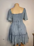 Light Blue Denim Smocked Bodice Sundress - 2