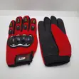 Full Finger Motorcycle Gloves with Hard Knuckle Protection (Red) - 5