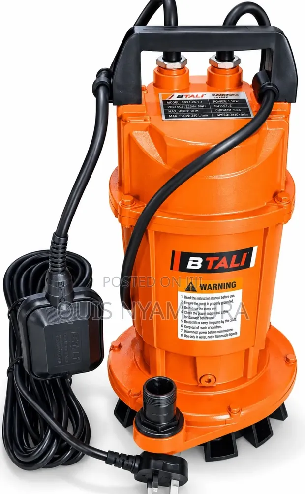 Btali 1HP Electric Submersible Shallow Well Pump (32m) - 1