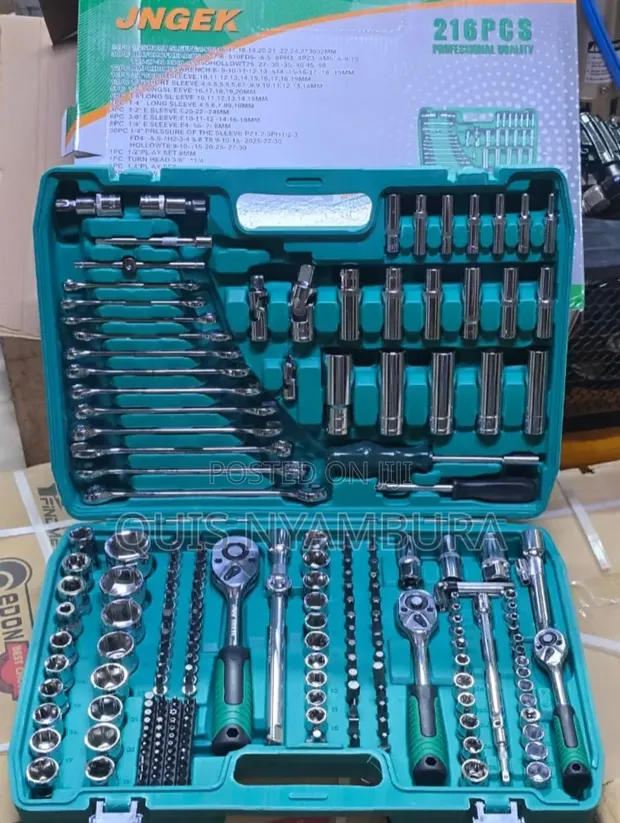 216-Piece Mechanical Socket Wrench Set - Chrome Vanadium - 1