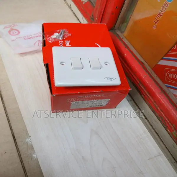 Itel 2-Gang Lighting Switch - White - 1