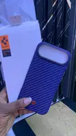 Blue Aramid Carbon Fiber Case for iPhone 17 Air - 1