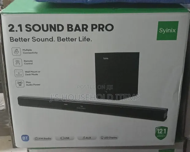 Syinix 2.1 Sound Bar Pro - 1