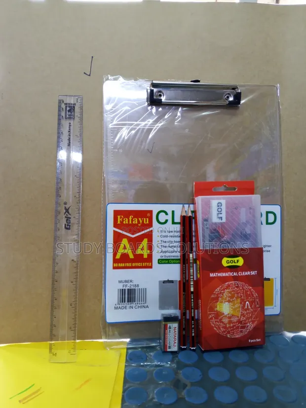 Examination Package: Clipboard, Ruler, Pencils, Calculator - 1