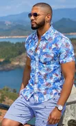 Men's Flowered Casual Shirt - 3