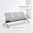 Breathable Steel Waiting Bench - 3-Link - 5