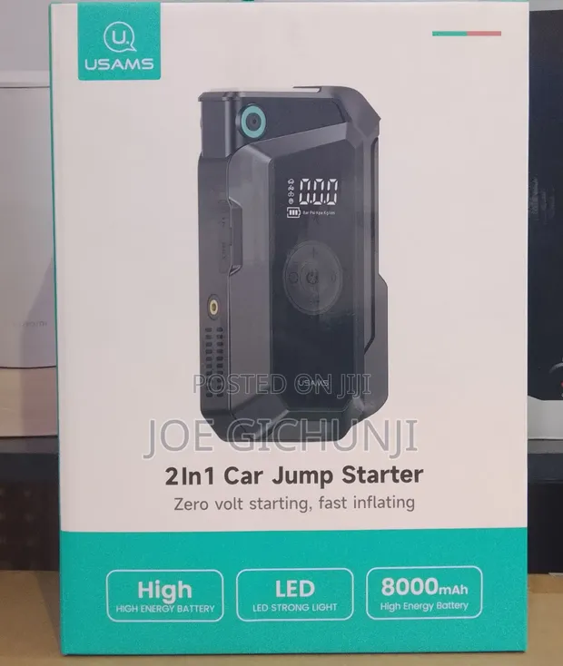 USAMS 2-in-1 Car Jump Starter & Air Pump (ZB287) - 1