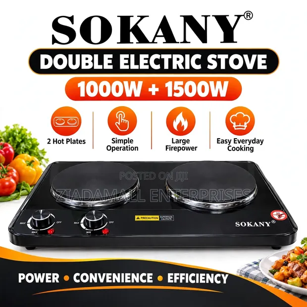 Sokany Double Electric Stove - 1