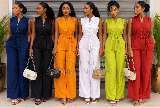 Casual Women's Plain Colour Jumpsuit - 1