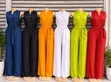 Jumpsuit ya Wanawake ya Kawaida Rangi Moja - 2