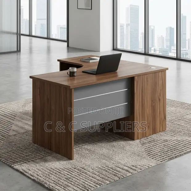 Modern Curved Computer/Study Desk - 1.4m - 1