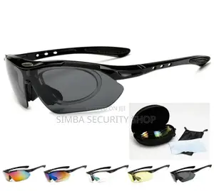 5-in-1 Interchangeable Lenses Sport Cycling Glasses with Myopia Frame