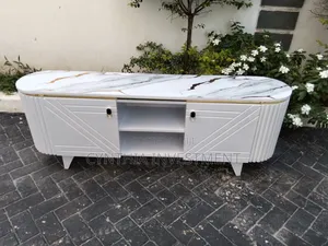 5 Ft TV Stand Mshazari wa Dhahabu na Juu ya Dhahabu