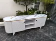 5 Ft TV Stand Mshazari wa Dhahabu na Juu ya Dhahabu - 2