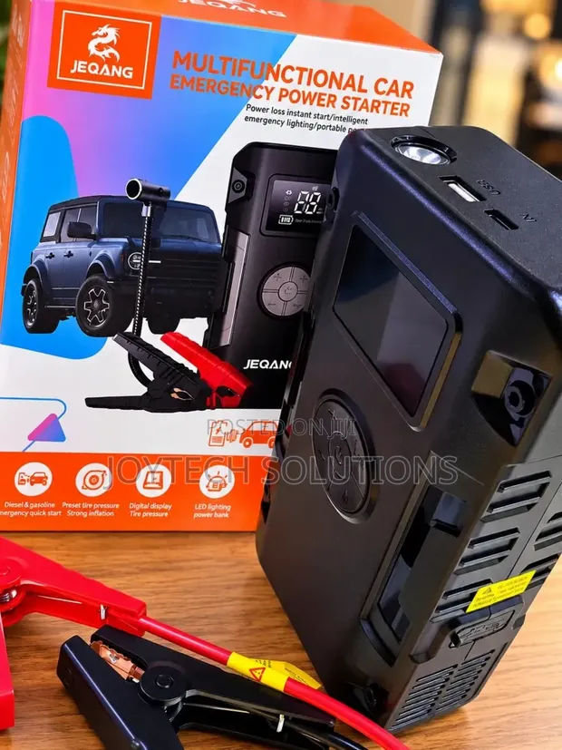8000mAh JP S152 Car Jump Starter Power Pack with Inflator - 1