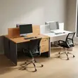 2-Person Shared Custom Workstation - 4