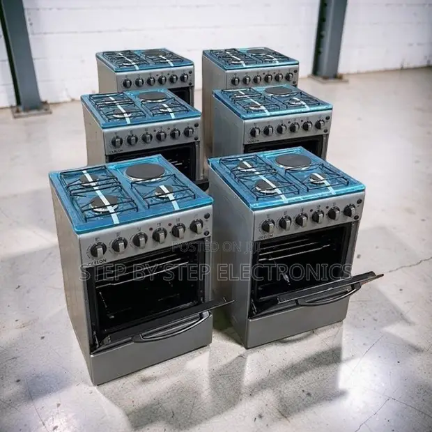 Brand New 3 Gas Burner + 1 Electric Free Standing Cooker - 1