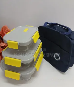 Glass Snack Box with Lunch Bag