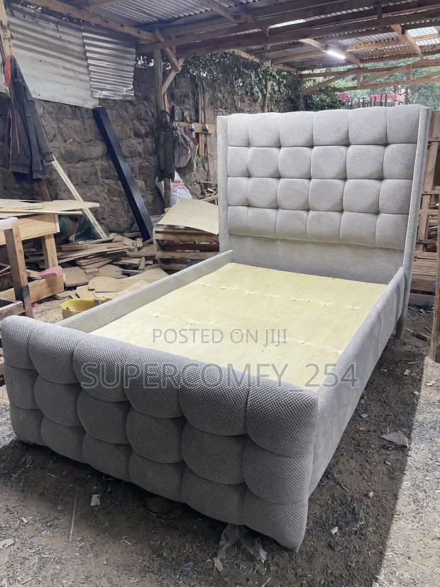 Chesterfield Queen Bed - Brand New - 1