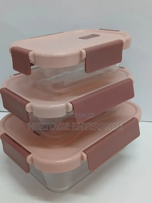 Glass Snack Box with Lunch Bag - 1
