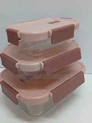 Glass Snack Box with Lunch Bag