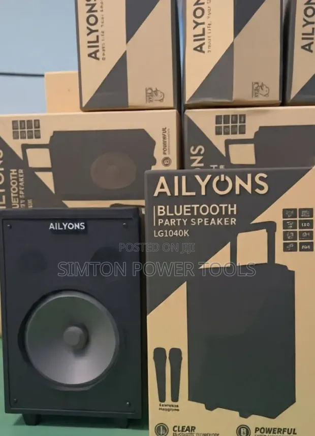 Ailyons LG1040K Bluetooth Party Speaker with 2 Mics - 1
