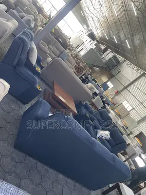 Seven Seater Comfy Semi-Recliner Sofa Set with Coffee Table