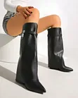 Fold Over Knee Boots - 2