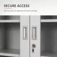 2-Door Display & Storage Cabinet Unit - 3
