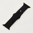 Pin and Tuck Silicone Sport Band Black for Apple Watch Ultra - 2