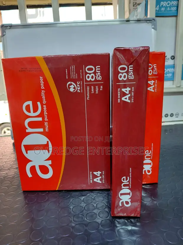 Karatasi ya Fotokopi Aone 80gsm A4 - 1