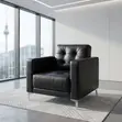Executive 1-Seater Office Sofa - Black - 1
