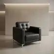 Executive 1-Seater Office Sofa - Black - 2