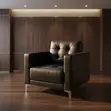 Executive 1-Seater Office Sofa - Black - 3