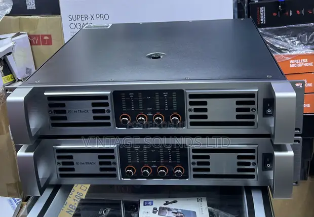 M-Track MK4800 Pro Audio Amplifier | 4-Channel, 4800W - 1